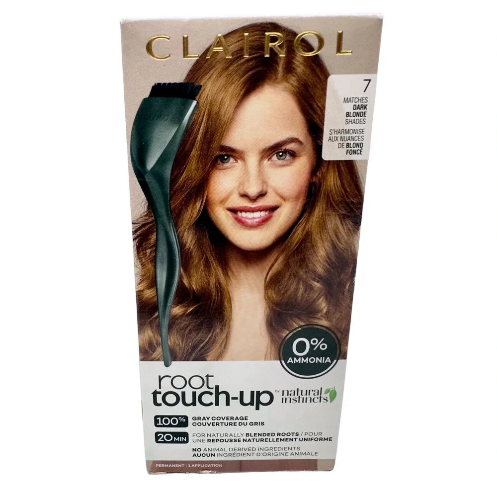 Clairol Natural Instincts Root Touch-Up Perm Hair Dye #7 Dark Blonde